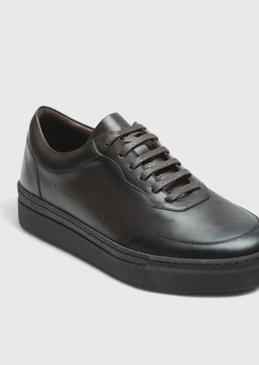 Brown Leather Sport Sneaker - 2