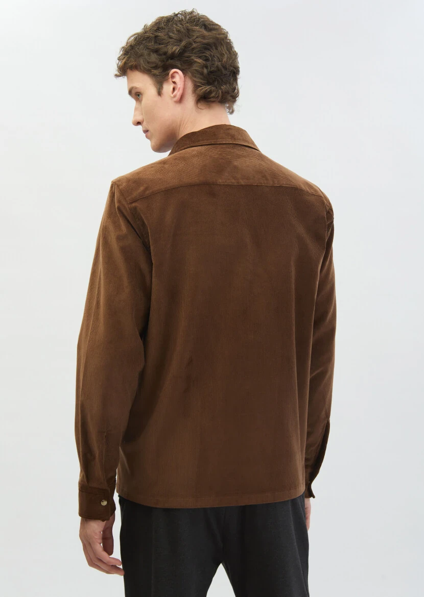 Brown Overshirt - 5