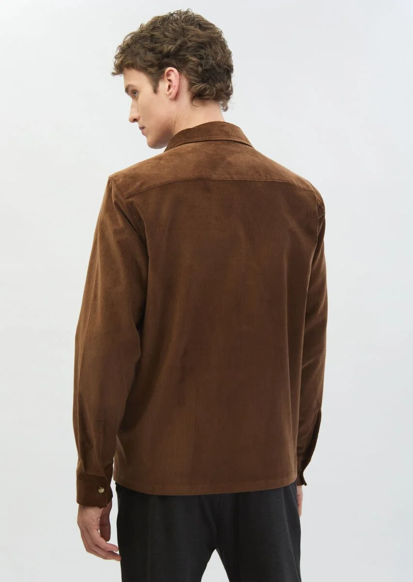 Brown Overshirt - 5