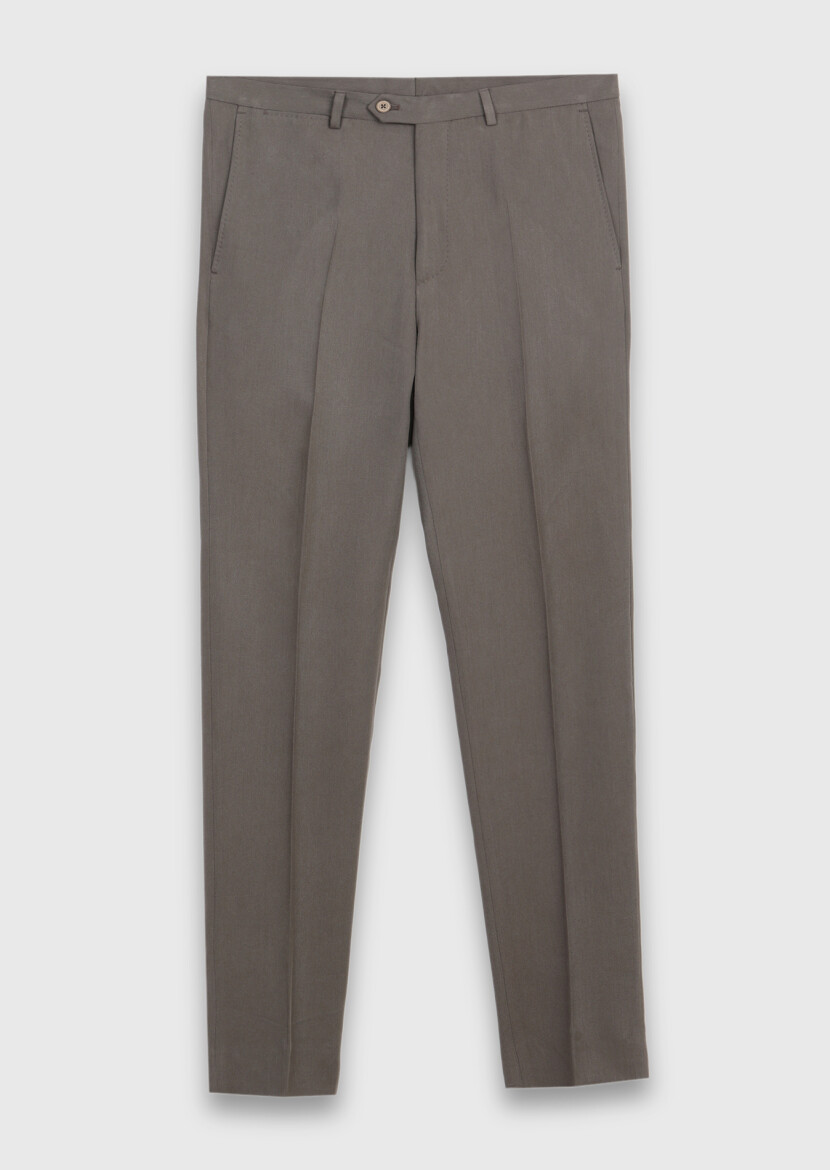 Brown Plain Zeroweight Slim Fit Suit - 6