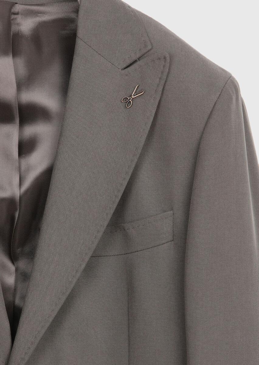 Brown Plain Zeroweight Slim Fit Suit - 7