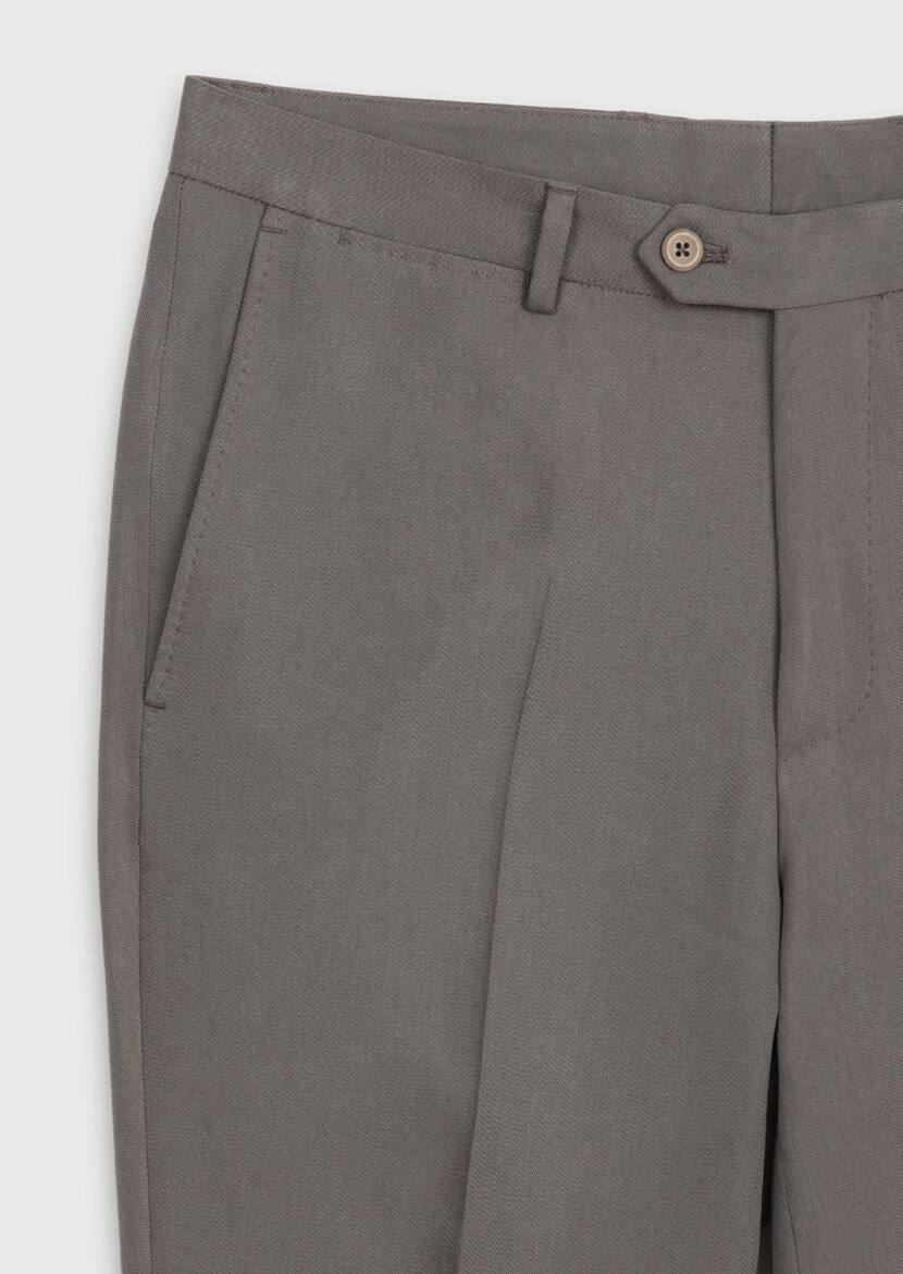 Brown Plain Zeroweight Slim Fit Suit - 9