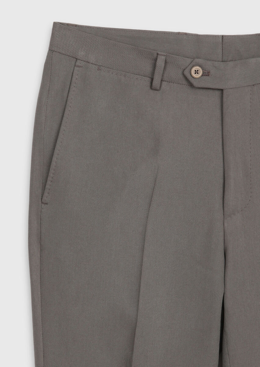 Brown Plain Zeroweight Slim Fit Suit - 9