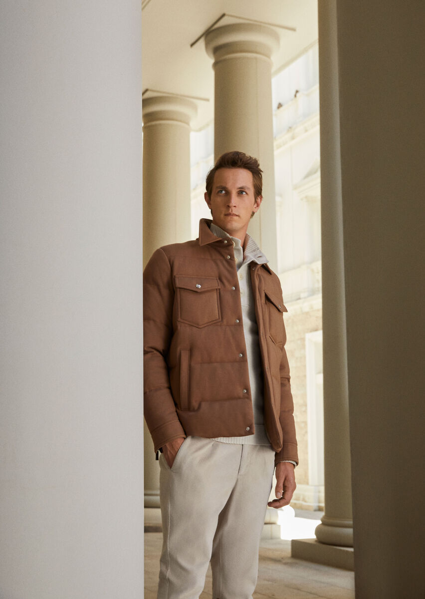 Brown Regular Fit Lightweight Jacket - 1