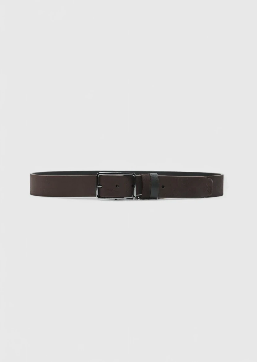 Brown Suede Belt 