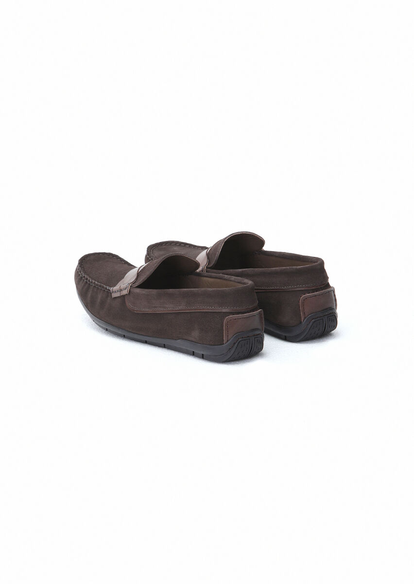 Brown Suede Casual Loafer - 4