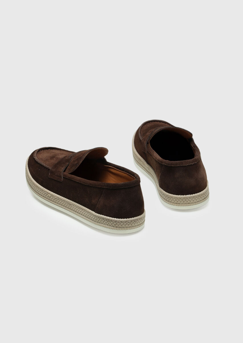 Brown Suede Casual Loafer - 5