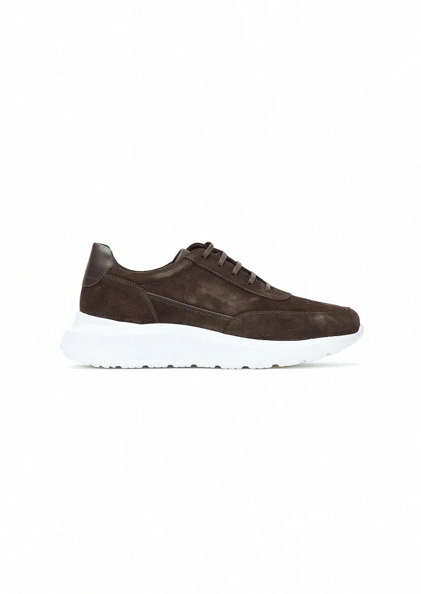 Brown Suede Sport Sneaker - 1