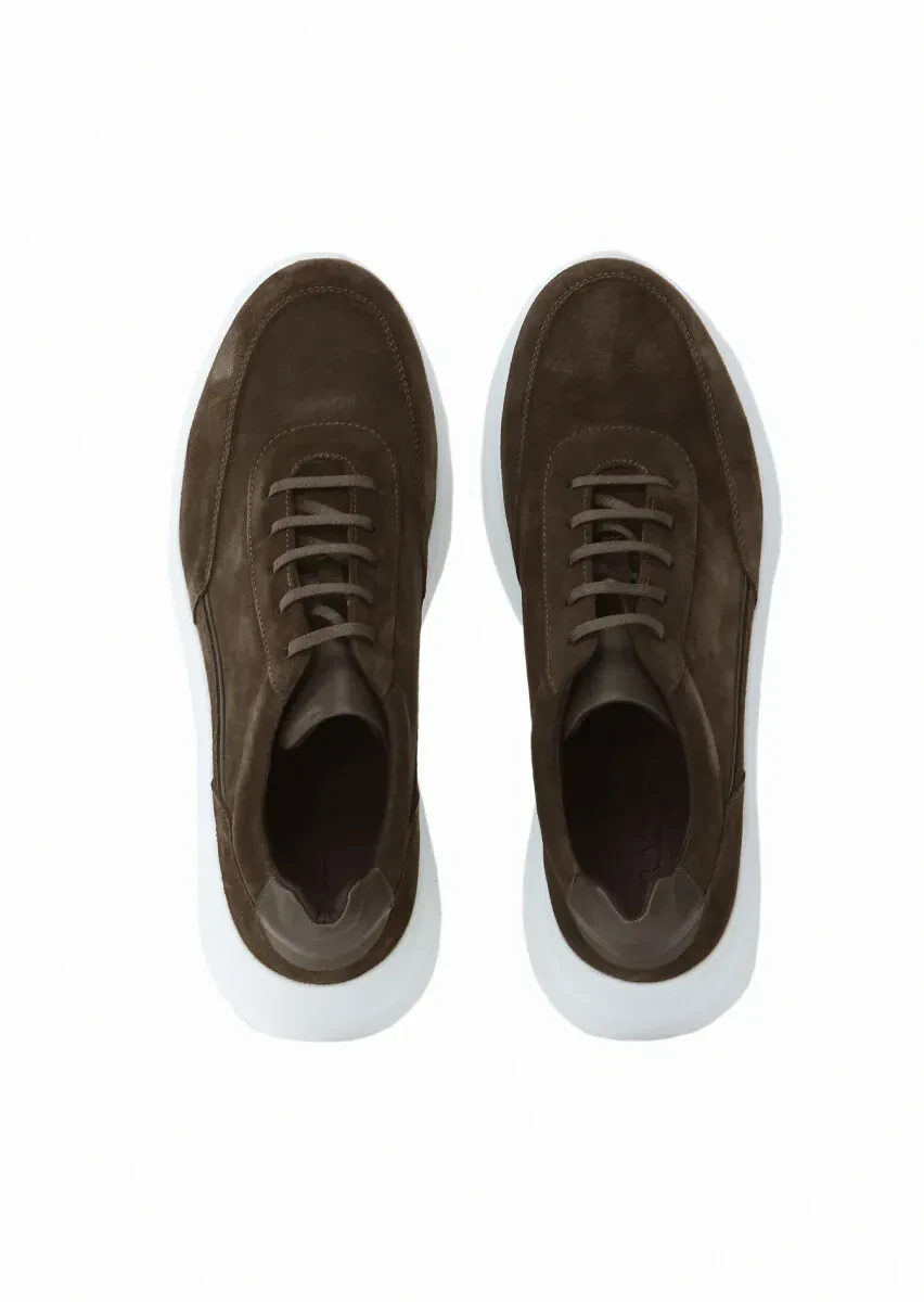 Brown Suede Sport Sneaker - 6