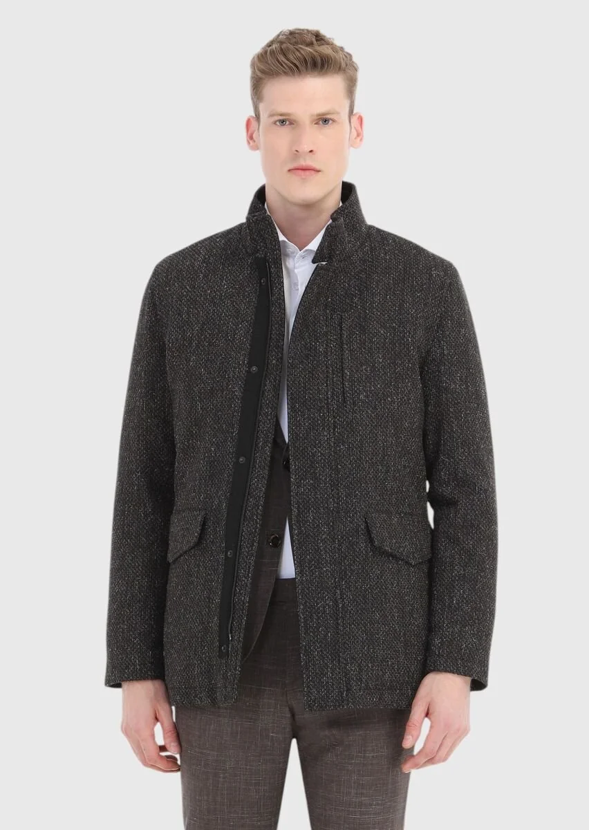 Brown Weaving Coat - 3