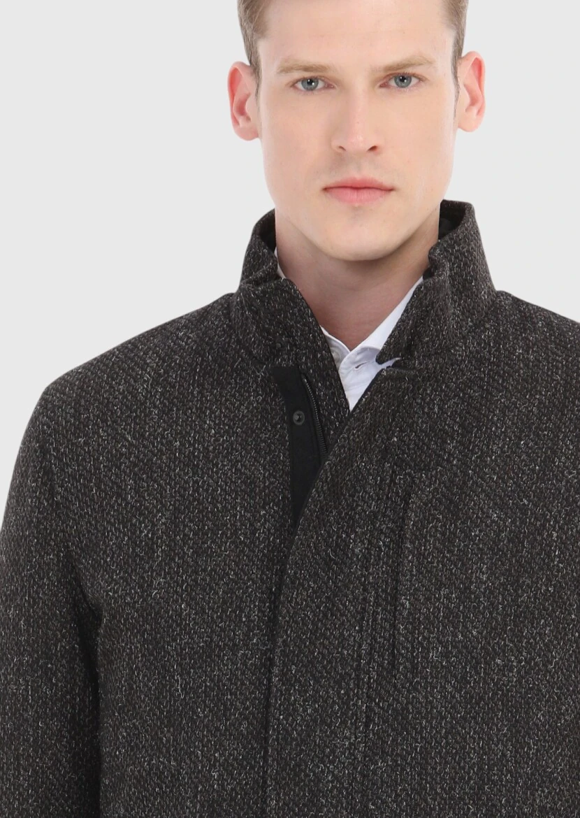 Brown Weaving Coat - 4