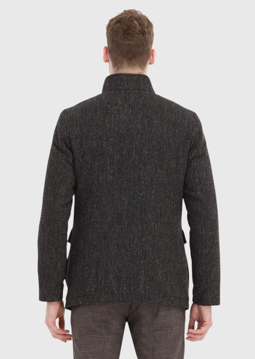 Brown Weaving Coat - 5
