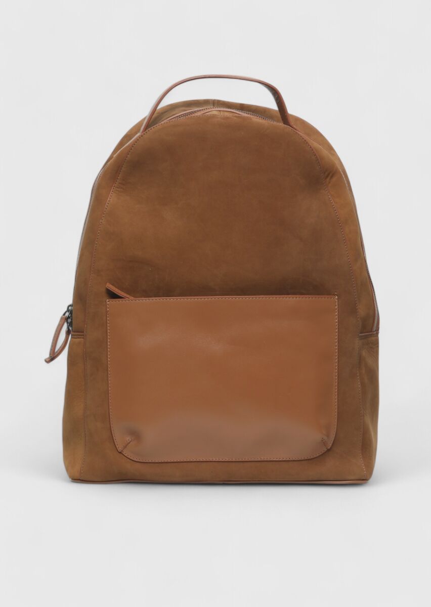 Buff Cow Leather Bag - 1