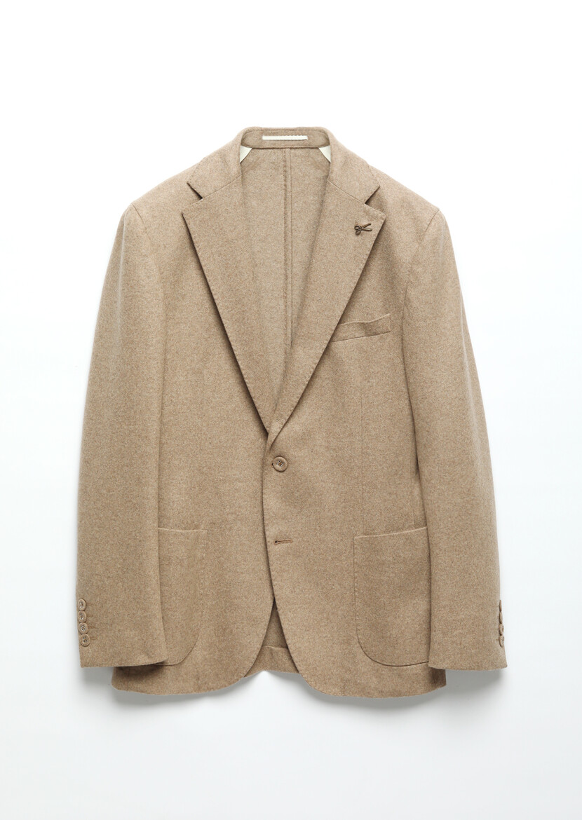 Buff Plain Shirt Shoulder Slim Fit 100% Cotton Jacket - 9