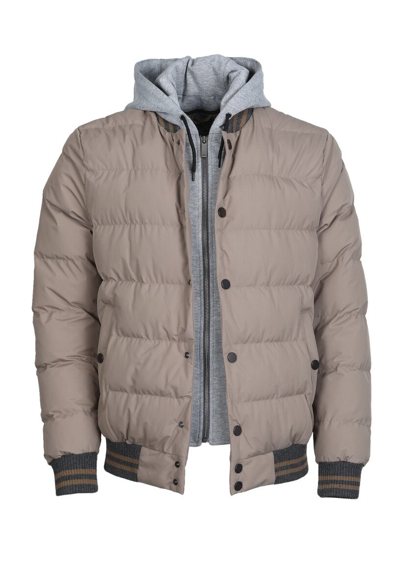 Buff Puffer Weaving Coat - 6