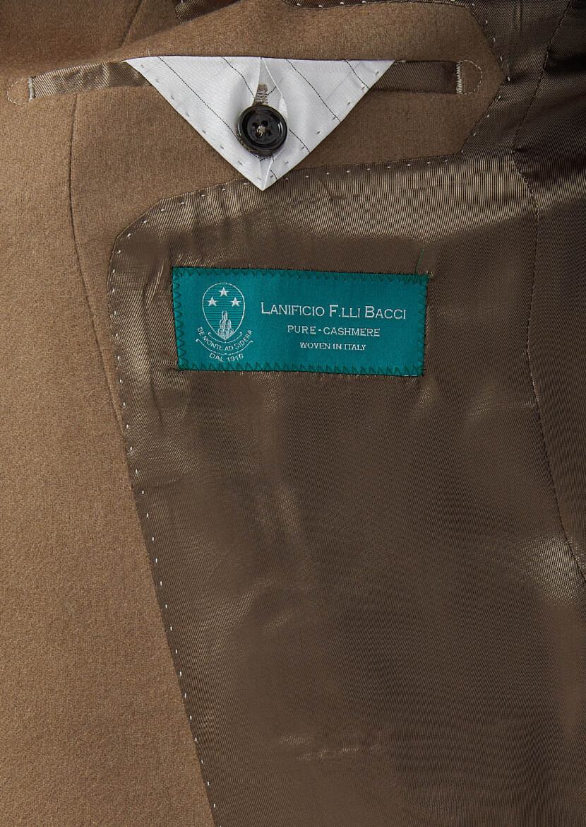 Buff Regular Fit 100% Cashmire Jacket - 6