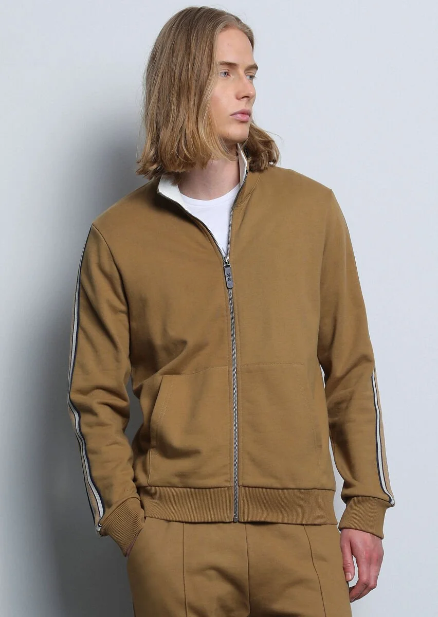 Buff Turtleneck Plain Sweatshirt - 3