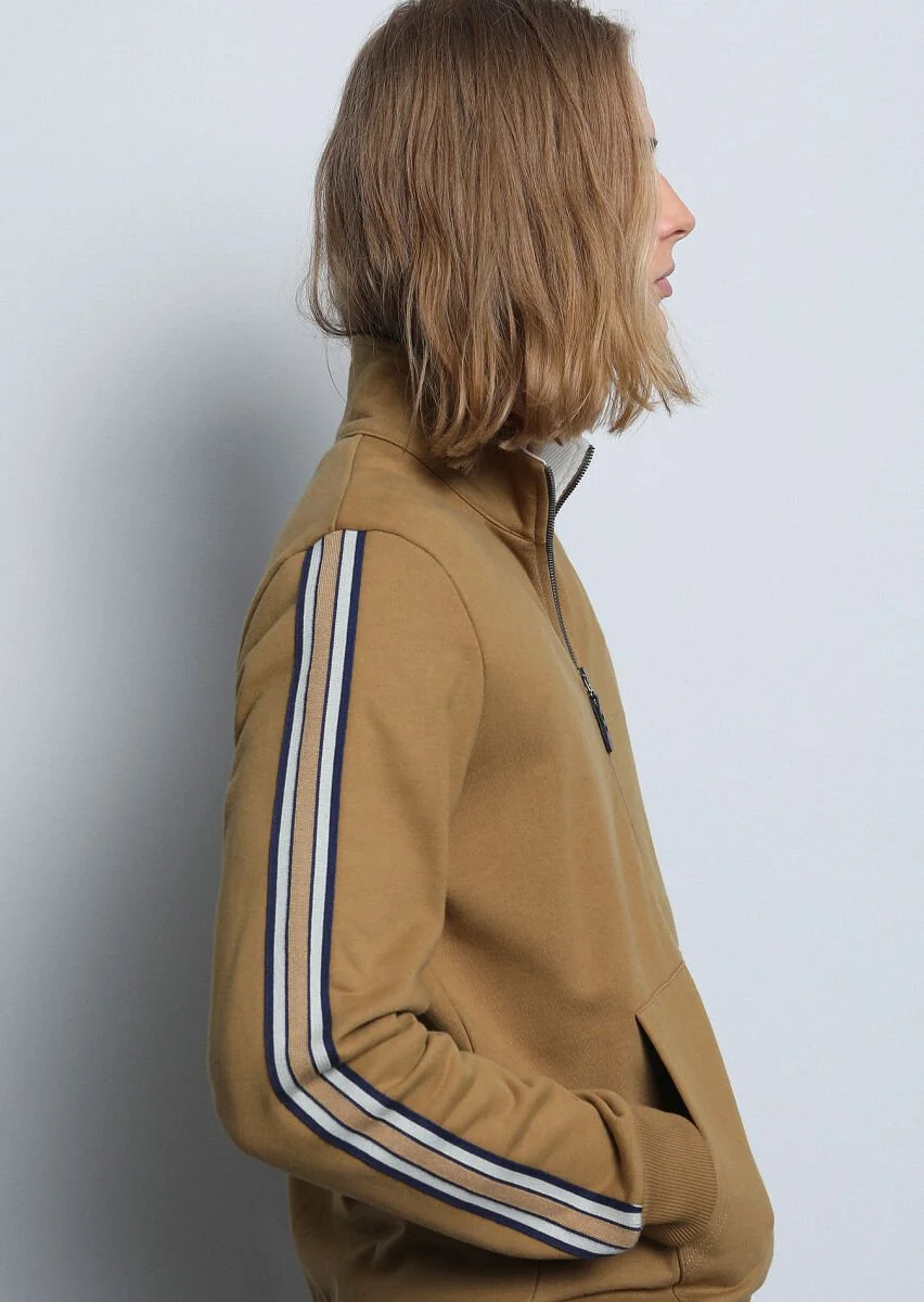 Buff Turtleneck Plain Sweatshirt - 4