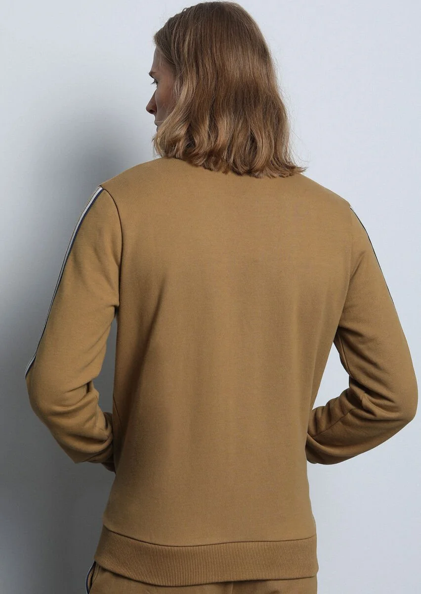 Buff Turtleneck Plain Sweatshirt - 5