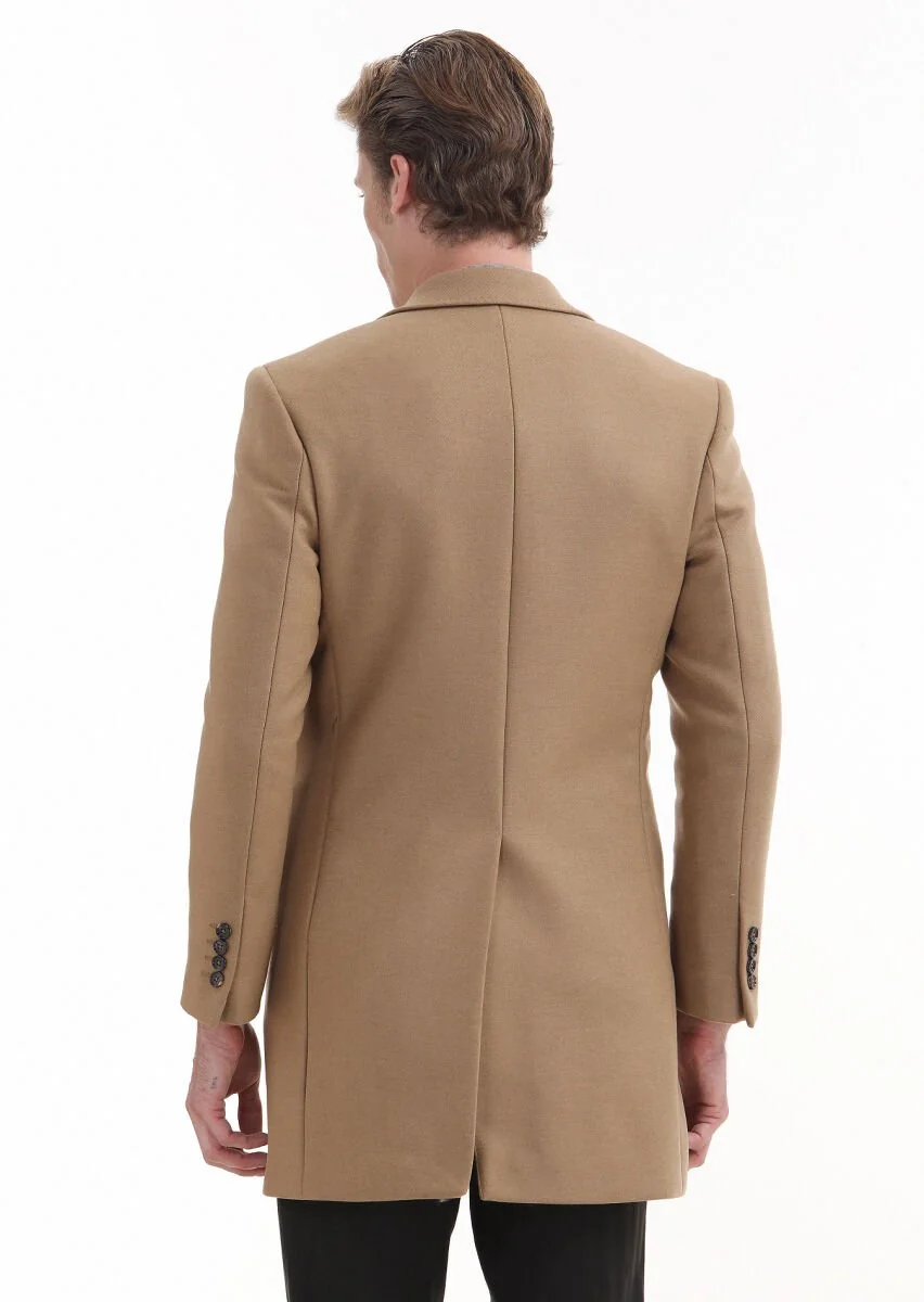 Buff Weaving Overcoat - 6