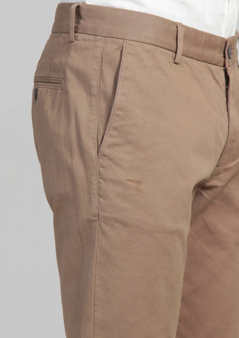Buff Weaving Regular Fit Casual Cotton Blended Trousers - 5