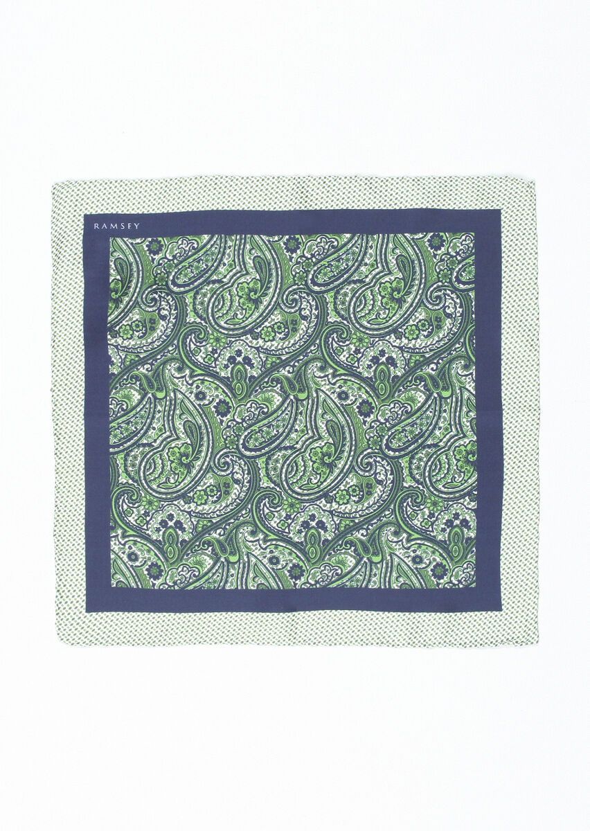 Burgundy %100 Keten Handkerchief - 1