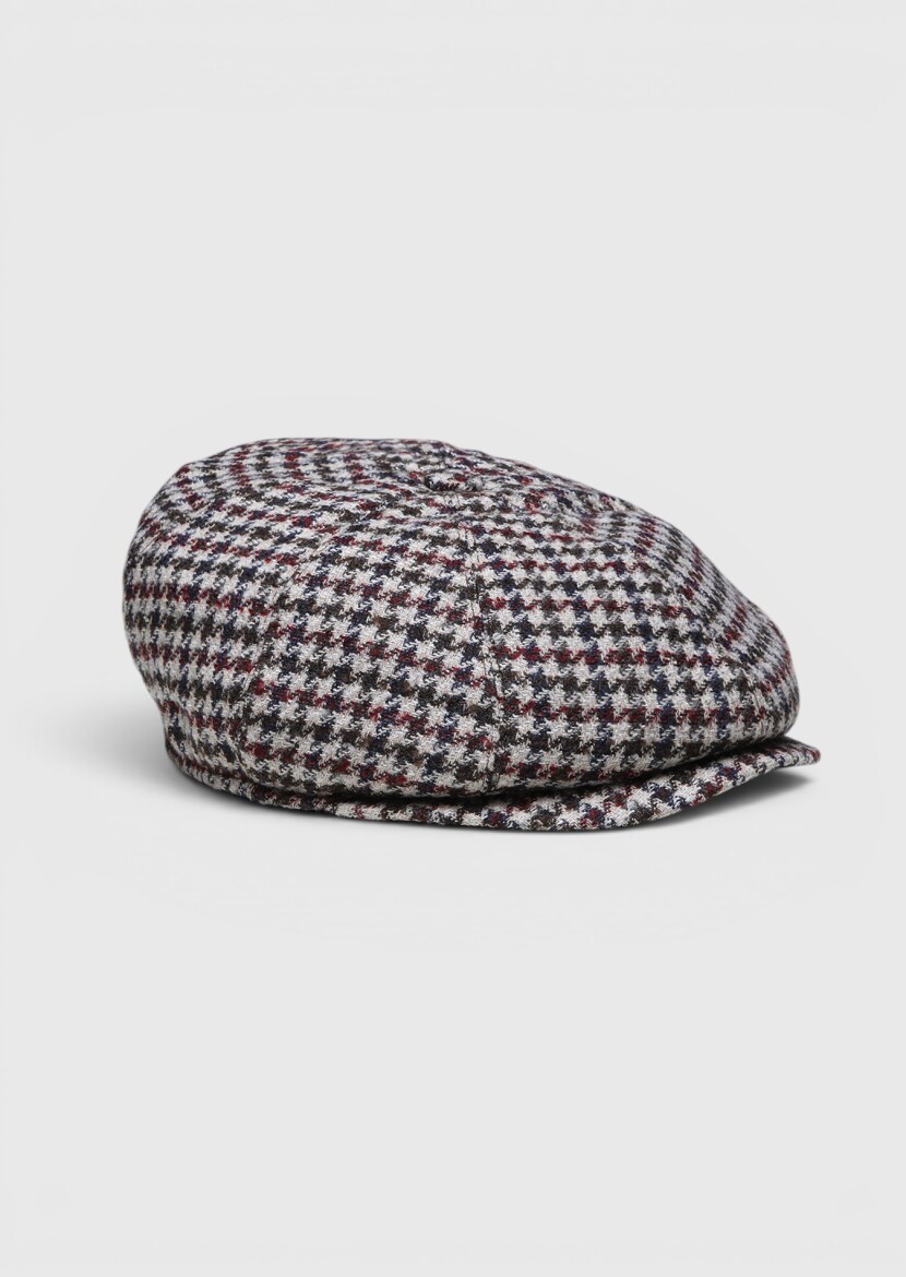 Burgundy %50 Polyester ,%50 Yün Hat 