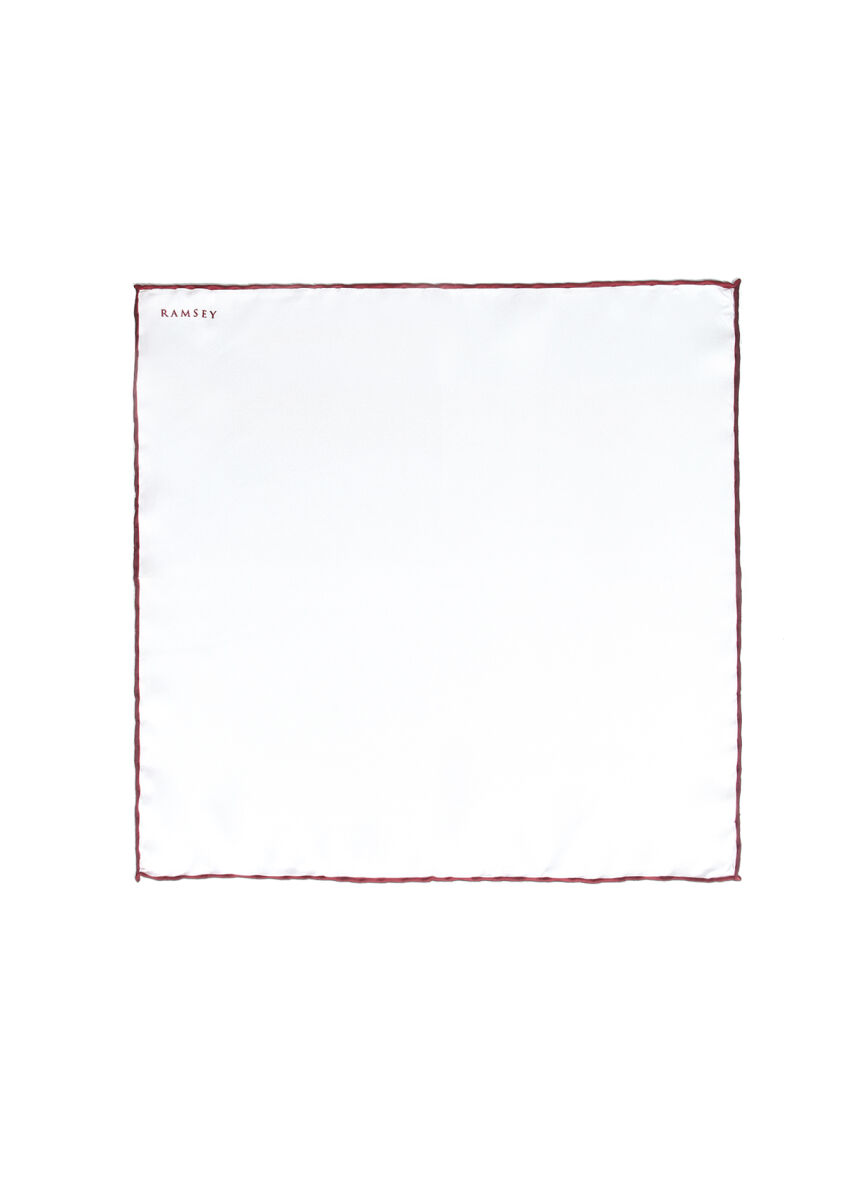 Burgundy Handkerchief - 1