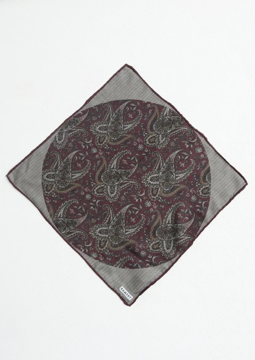 Burgundy Handkerchief 