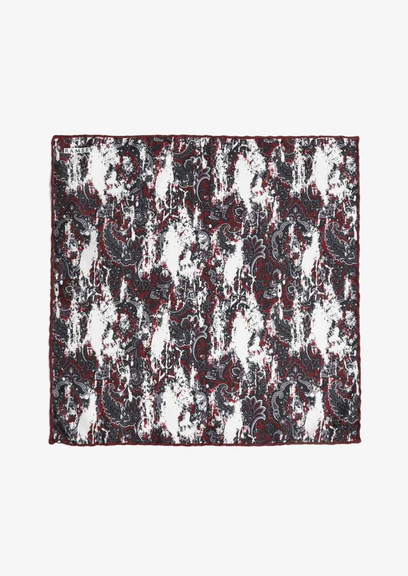 Burgundy Handkerchief 