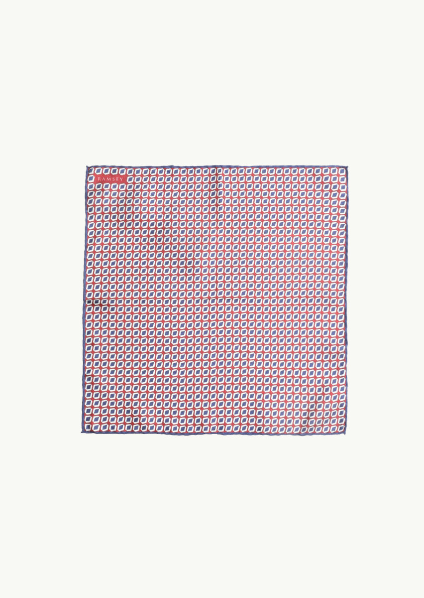 Burgundy Handkerchief - 1