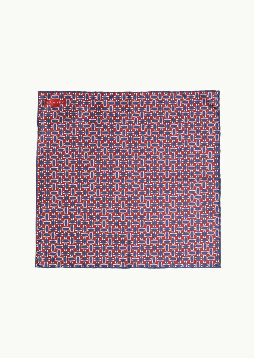 Burgundy Handkerchief - 1