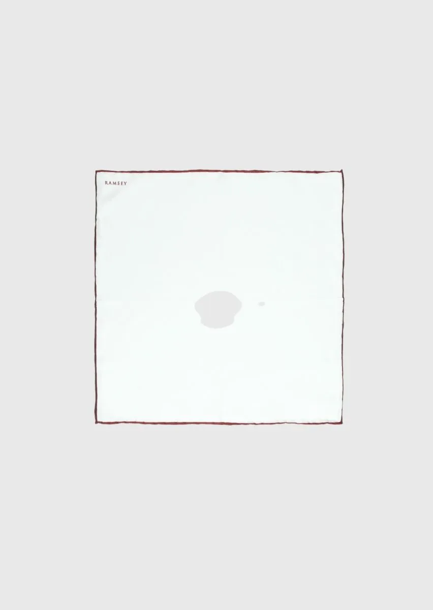 Burgundy Handkerchief - 1
