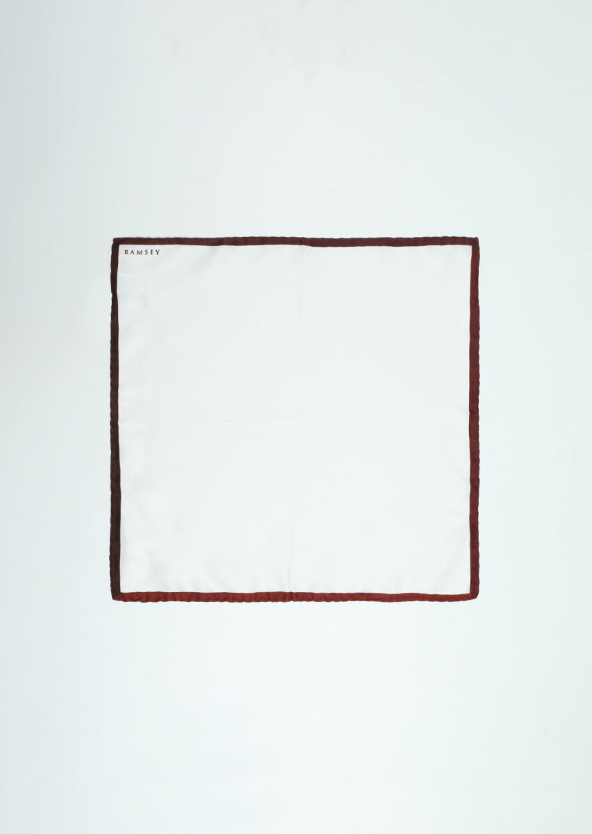 Burgundy Handkerchief - 1