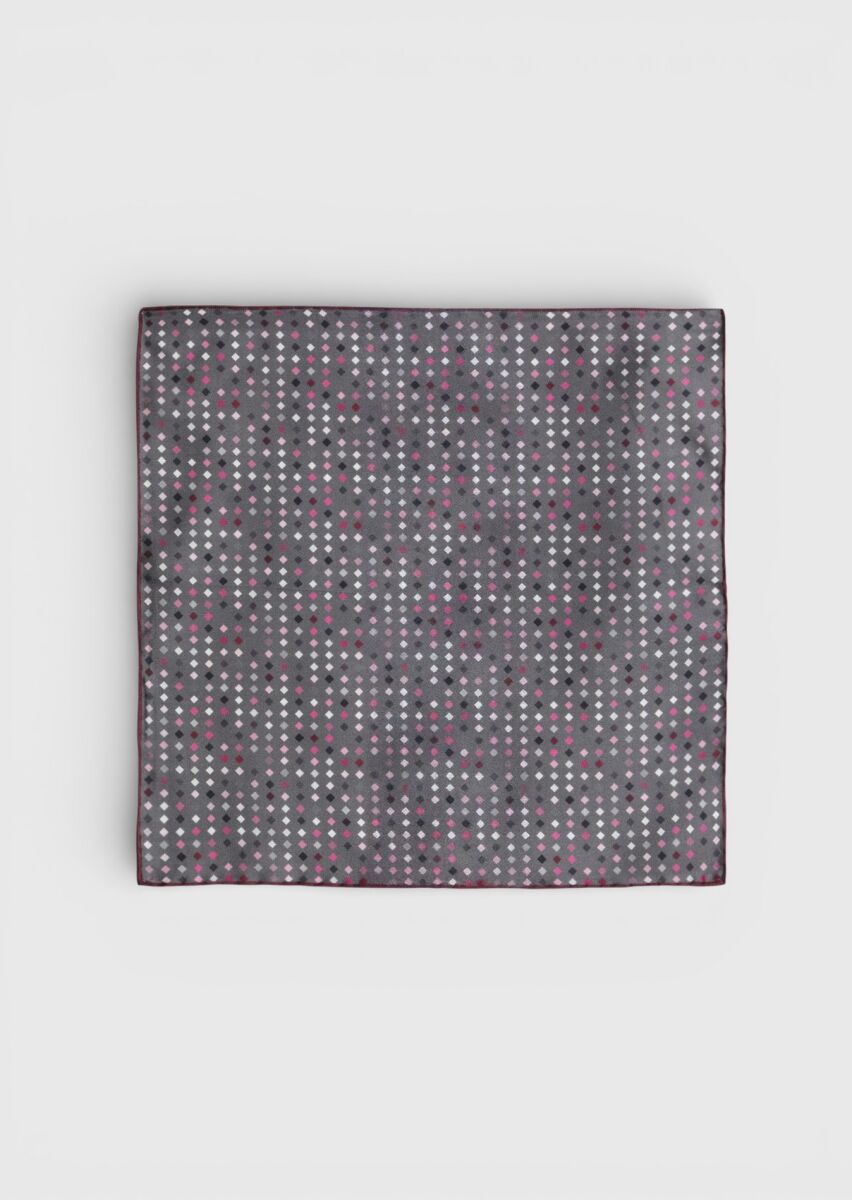 Burgundy Handkerchief - 1