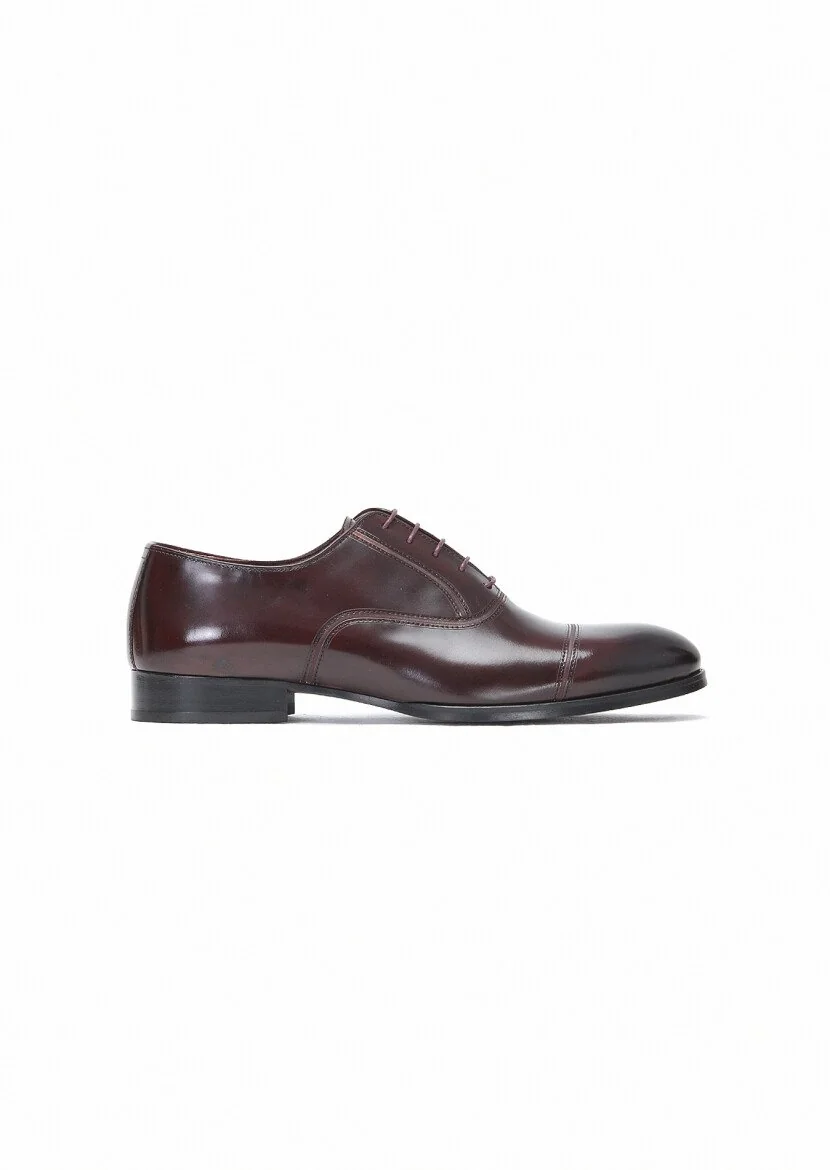 Burgundy Leather Shoes - 1