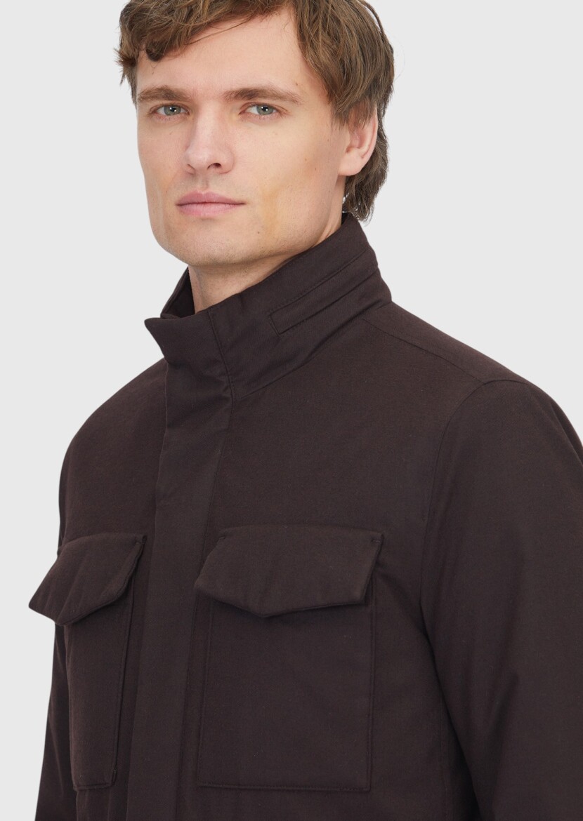 Burgundy Regular Fit Lightweight Jacket - 3