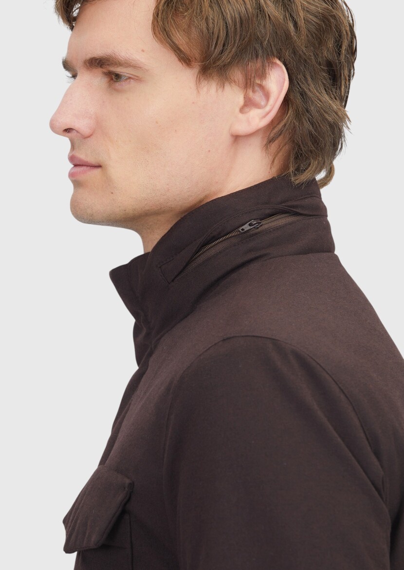 Burgundy Regular Fit Lightweight Jacket - 5