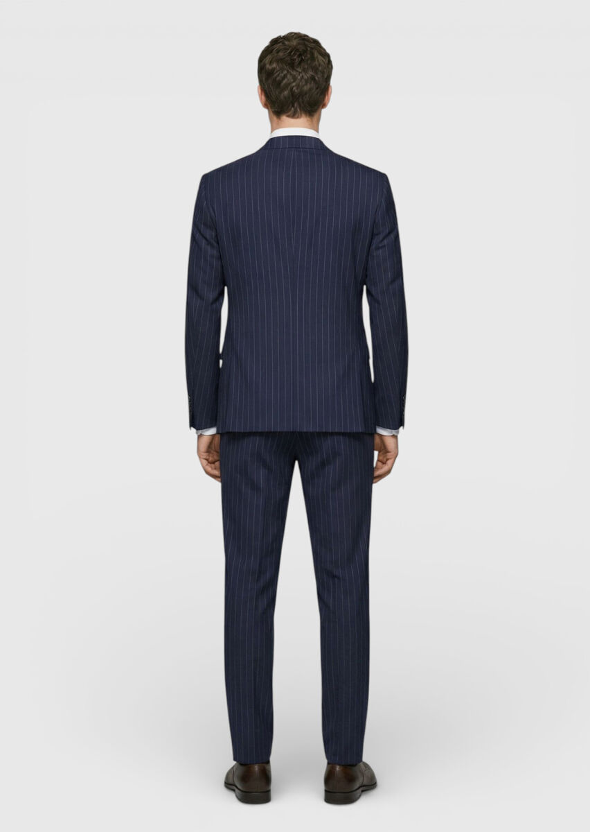 Colourful Zeroweight Slim Fit 100% Wool Suit - 4