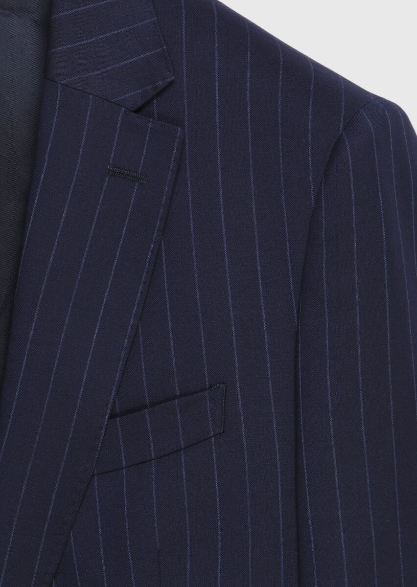 Colourful Zeroweight Slim Fit 100% Wool Suit - 7