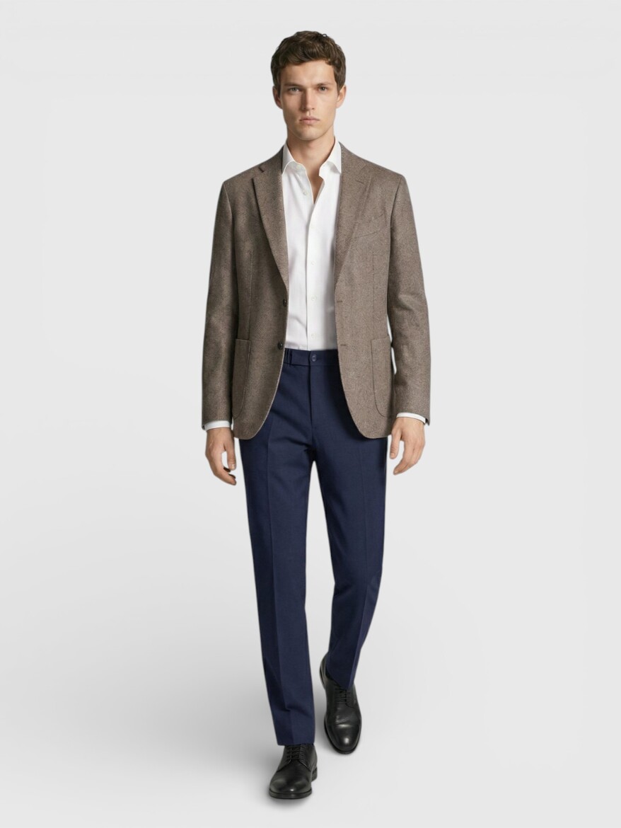 Colourful Zeroweight Slim Fit Wool Blended Jacket - RAMSEY