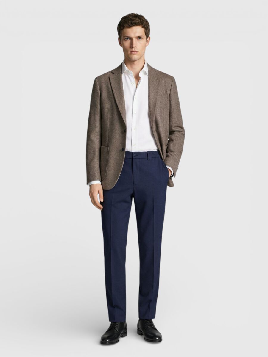 Colourful Zeroweight Slim Fit Wool Blended Jacket - 3