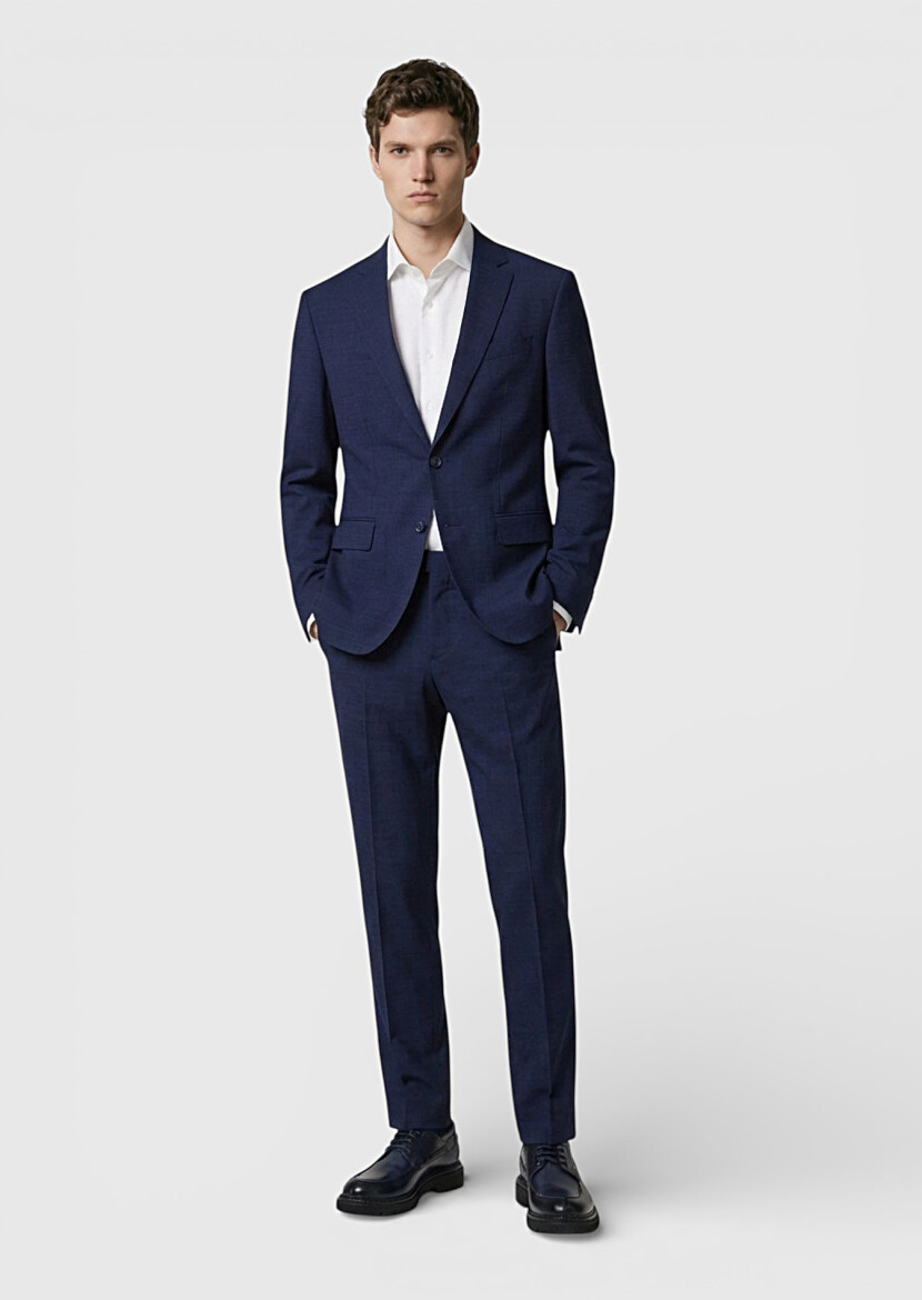 Colourful Zeroweight Slim Fit Wool Blended Suit - RAMSEY