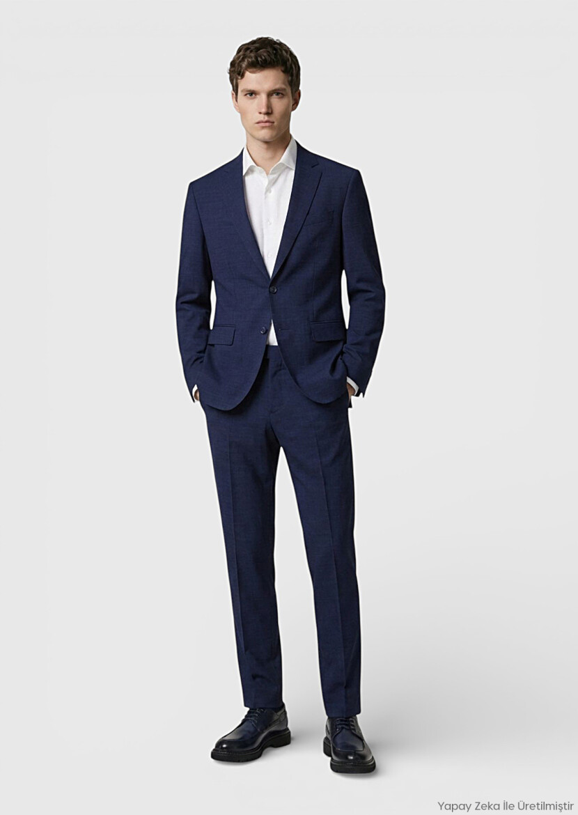 Colourful Zeroweight Slim Fit Wool Blended Suit - RAMSEY