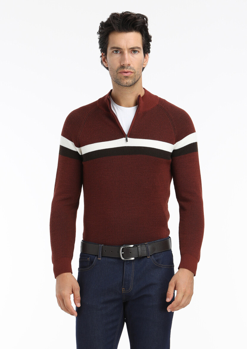 Copper Knitwear Sweatshirt - 4