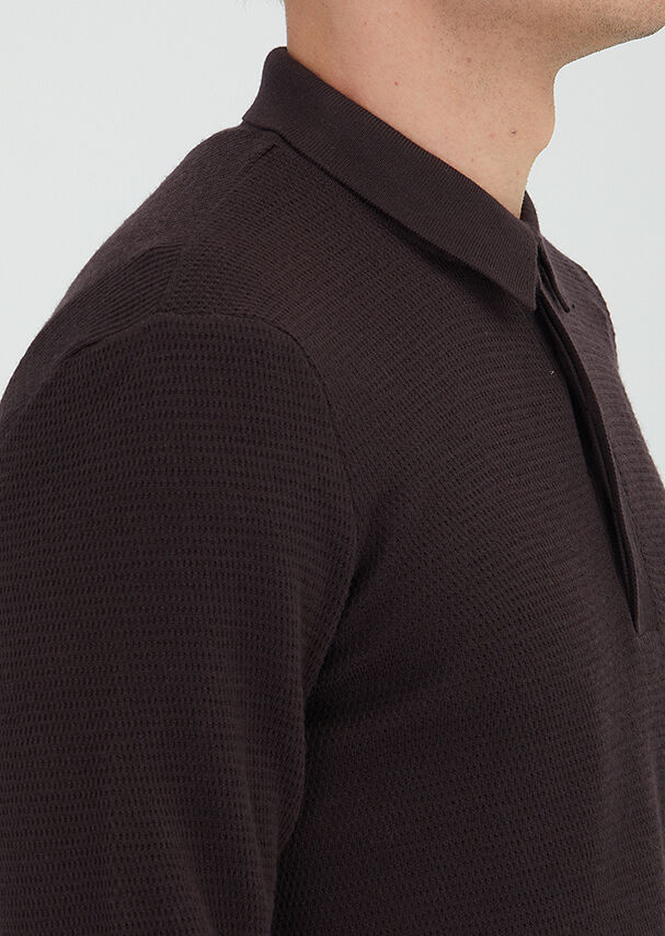 Damson Color Knitwear Sweatshirt - 3