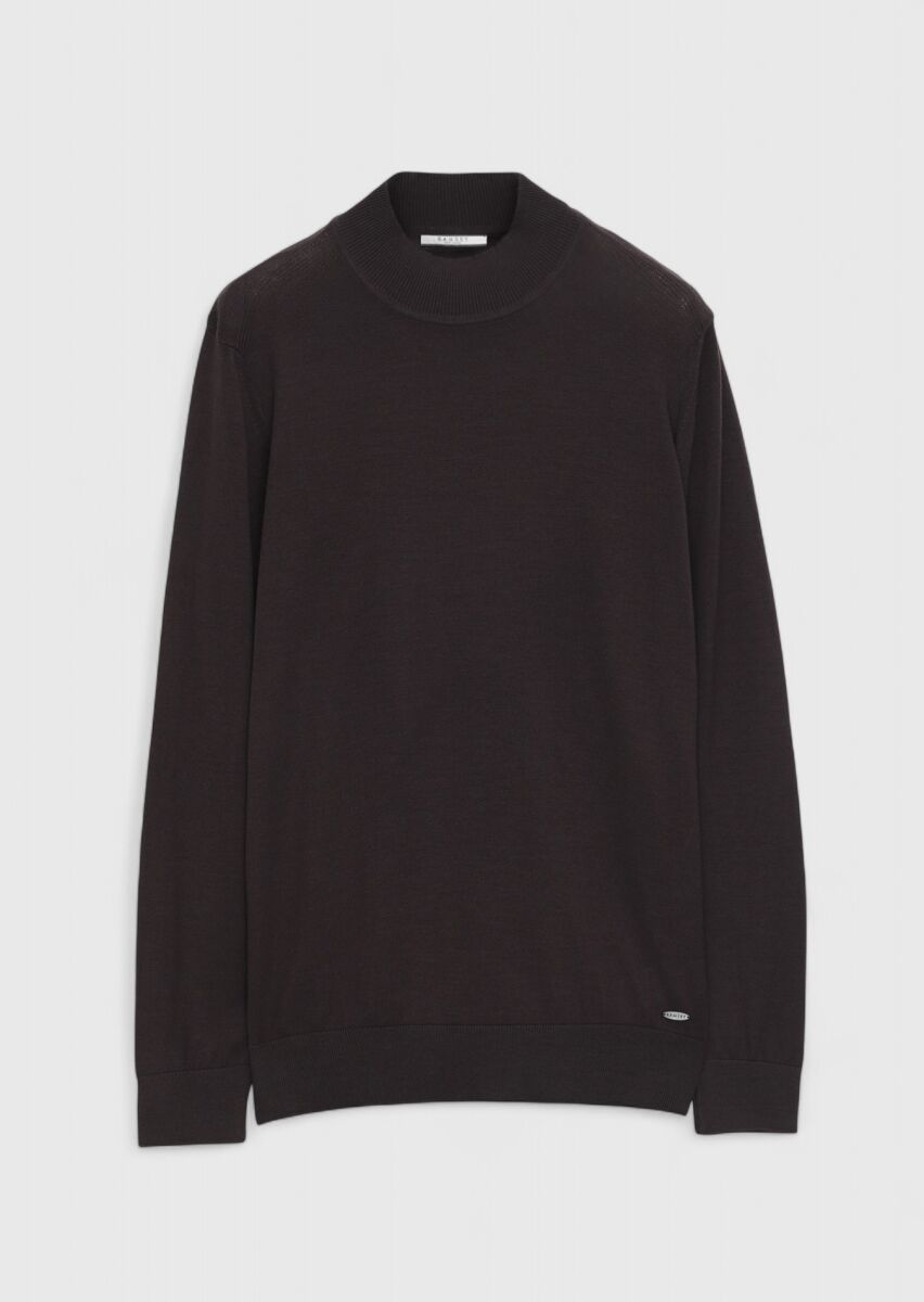 Damson Color Knitwear Sweatshirt - 6