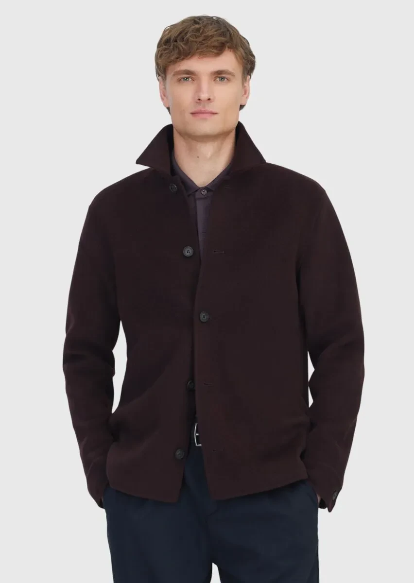 Damson Color Overshirt - 1