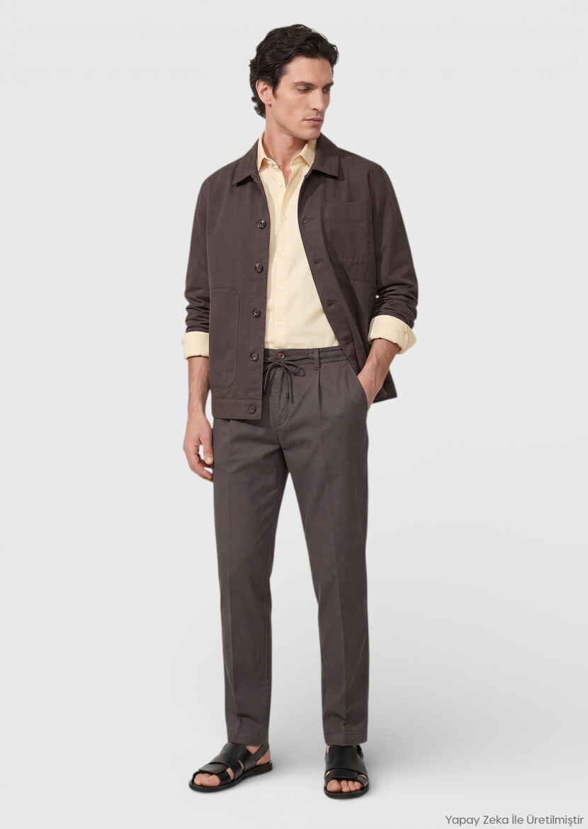 Damson Color Overshirt - RAMSEY