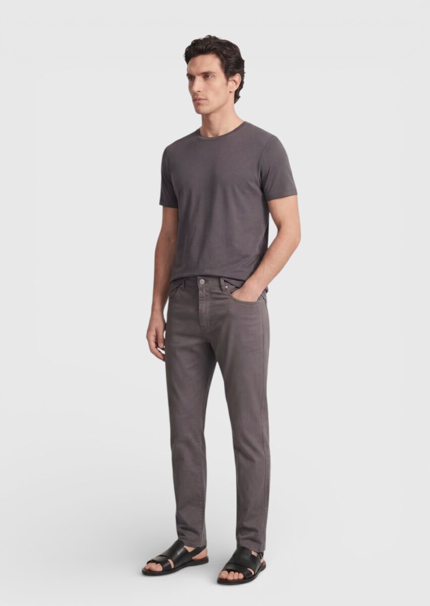 Damson Color Plain Sweatshirt - 2